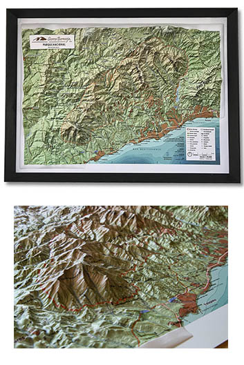 Mapa relieve de Sierra Bermeja