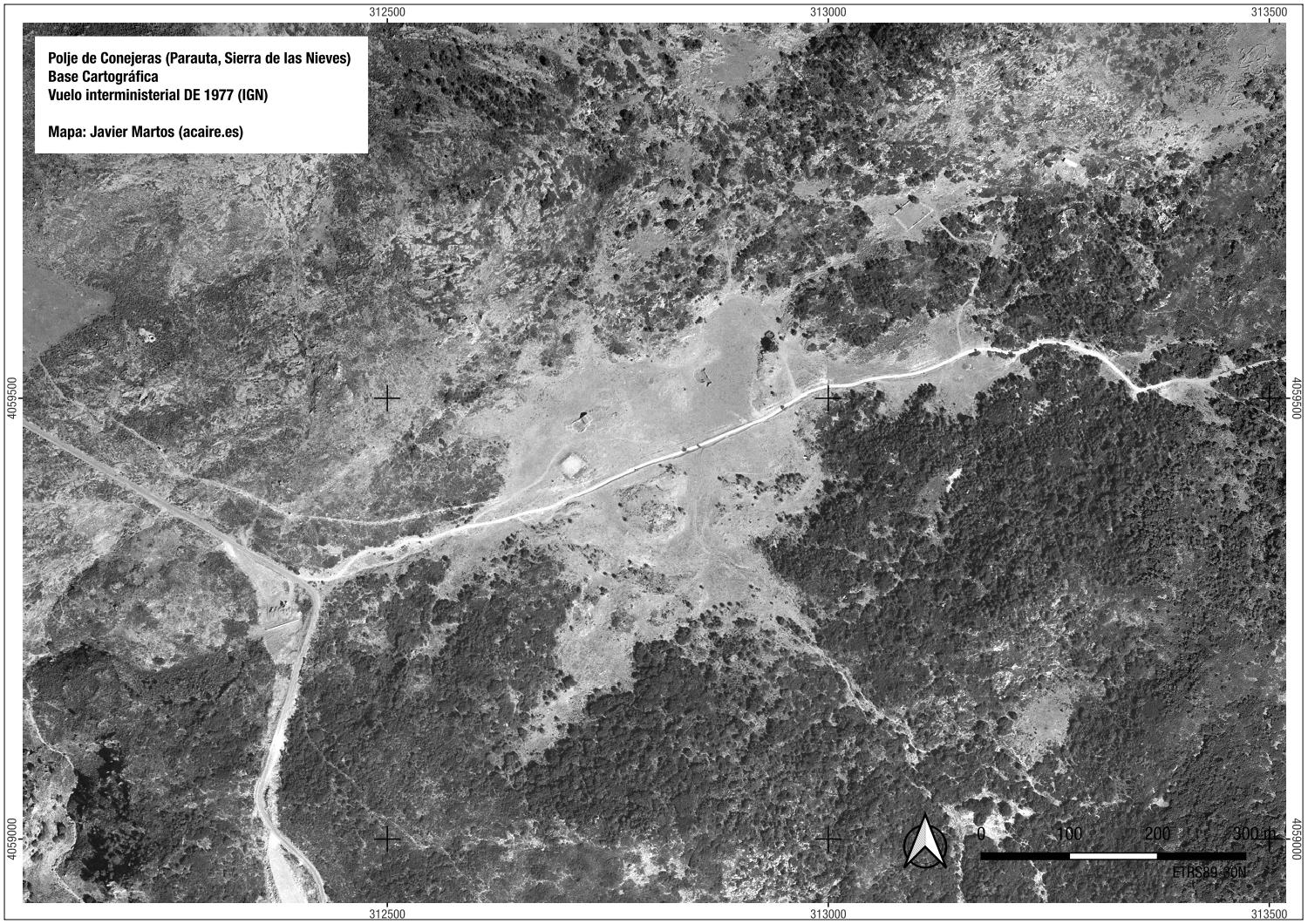 Poljé de Conejeras (Vuelo Interministerial de 1977, IGN)